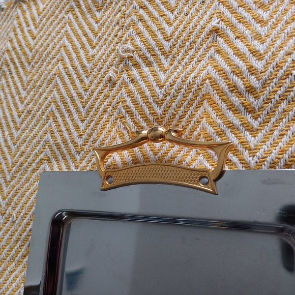 Vintage Kromex Chrome Metal Rectangle Serving Tray - Picture 5 of 7